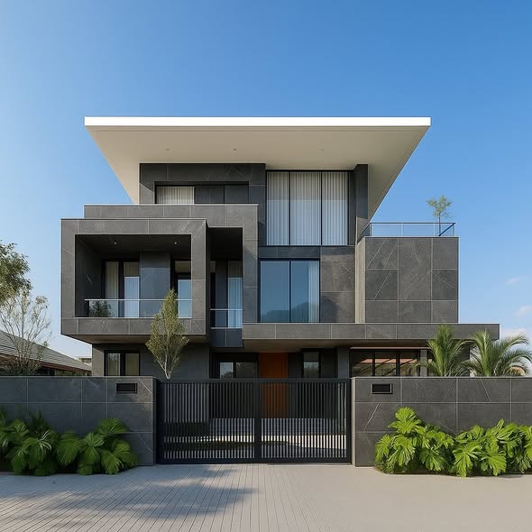 Modern Black & White Villa